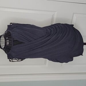 Anthropologie Deletta Elegant Black Draped Sleeveless Top Size XS